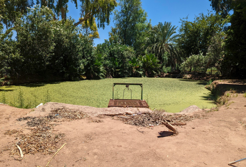 Existing irrigation reservoir in need of renovation